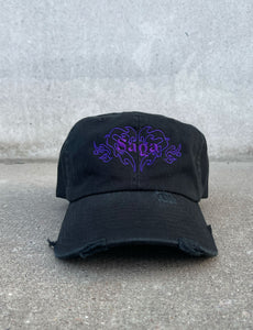 SAGA FAM CAP - black & purple