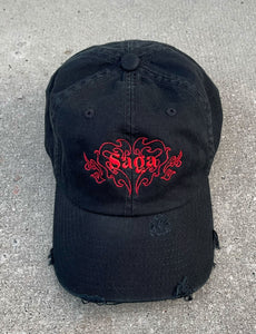 SAGA FAM CAP - black & red