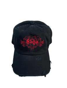 SAGA FAM CAP - black & red