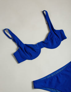 saga swimwear - underwire bikini top - Esther - deep blue - bra bikini top